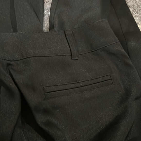 Guess jeans satin sheen deva cropped trouser black work dress pants size 12 new - Picture 4 of 4